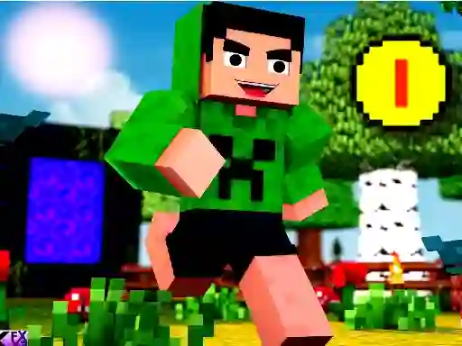 Spel Block Craft Jumping på nätet