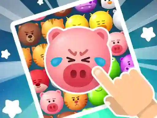 Spel Crazy Zoo Swipe Match 3 Puzzle på nätet