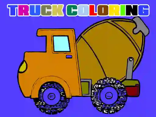 Spel Trucks Coloring Book på nätet