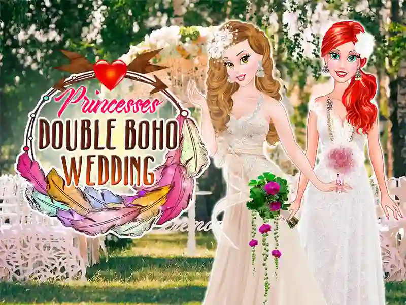 Spel Princesses Double Boho Wedding på nätet