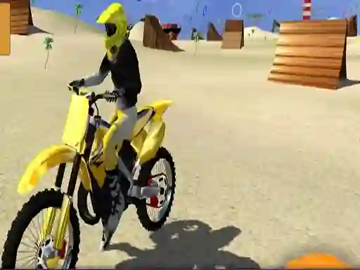 Spel Motor Cycle Beach Stunt på nätet