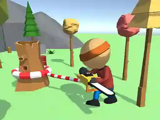 Spel Wood Man Cutter på nätet