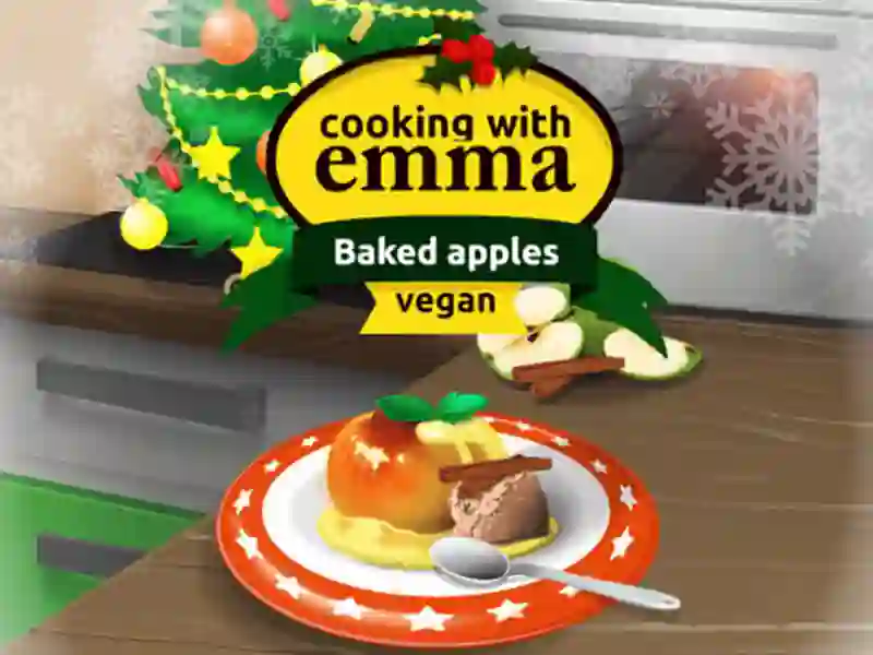 Spel Cooking with Emma Baked Apples vegan på nätet