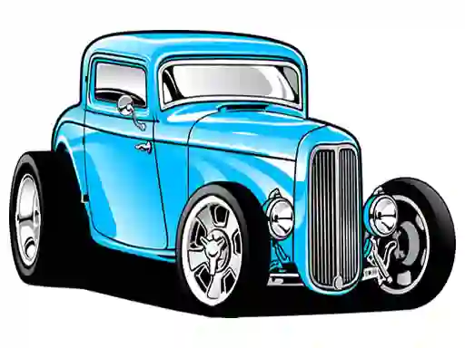 Spel Hot Rod Coloring på nätet