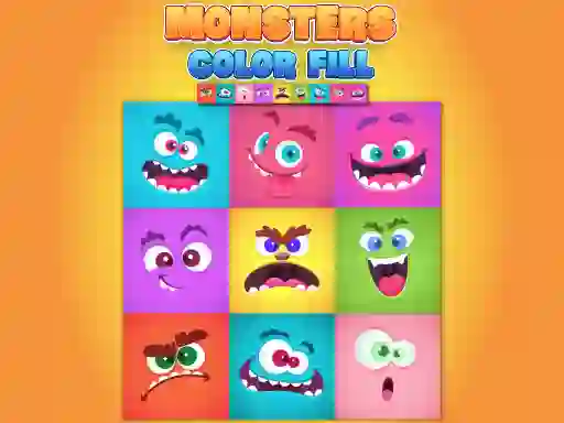 Spel Monsters Color Fill på nätet