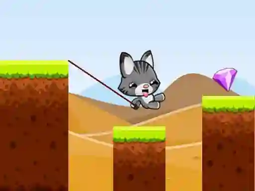 Spel Swing Cat Endless Jump på nätet