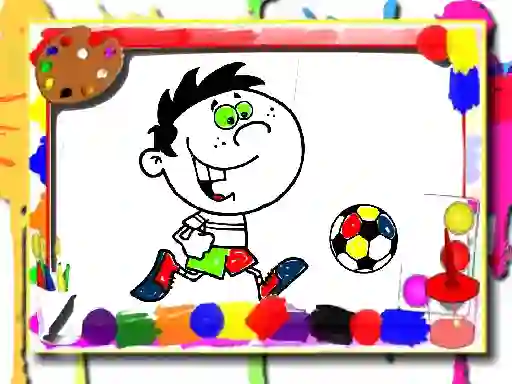 Spel Football Coloring Time på nätet