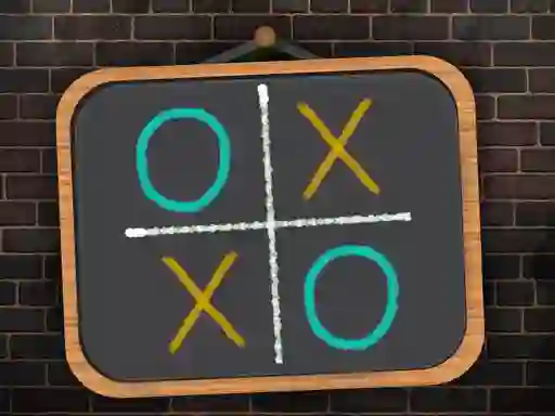 Spel Tic Tac Toe blackboard på nätet