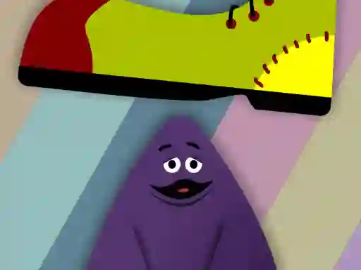 Spel Grimace vs giant clown shoes på nätet