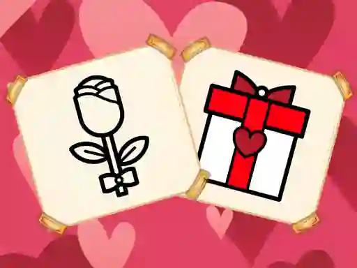 Spel Valentine Present Coloring på nätet