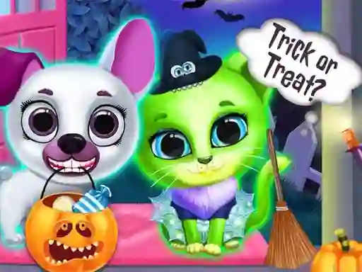 Spel Scary Makeover Halloween Pet Salon på nätet