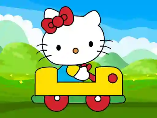 Spel Cute Kitty Car Jigsaw på nätet