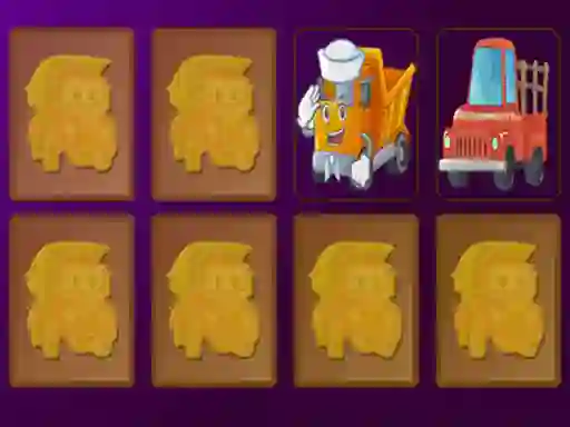 Spel Cartoon Trucks Memory på nätet