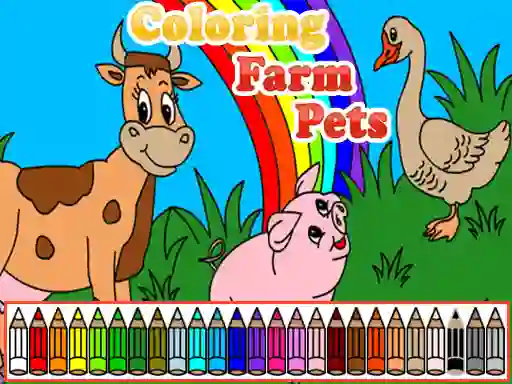 Spel Coloring Farm Pets på nätet