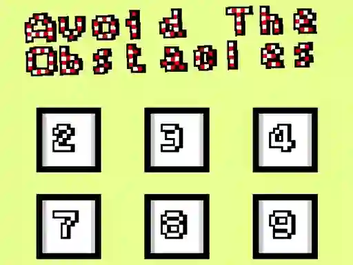 Spel Avoid the obstacles på nätet