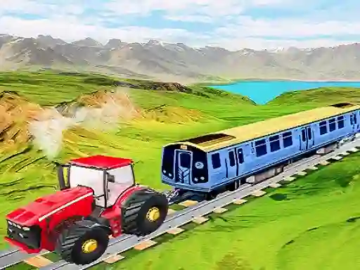 Spel Chained tractor towing train på nätet
