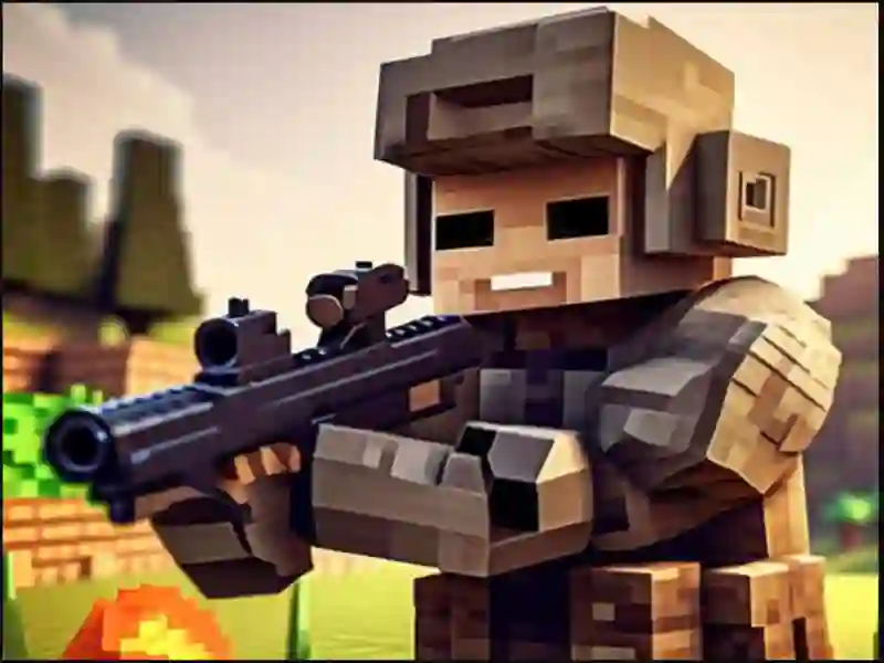Spel Pixel Village Battle 3D.io på nätet