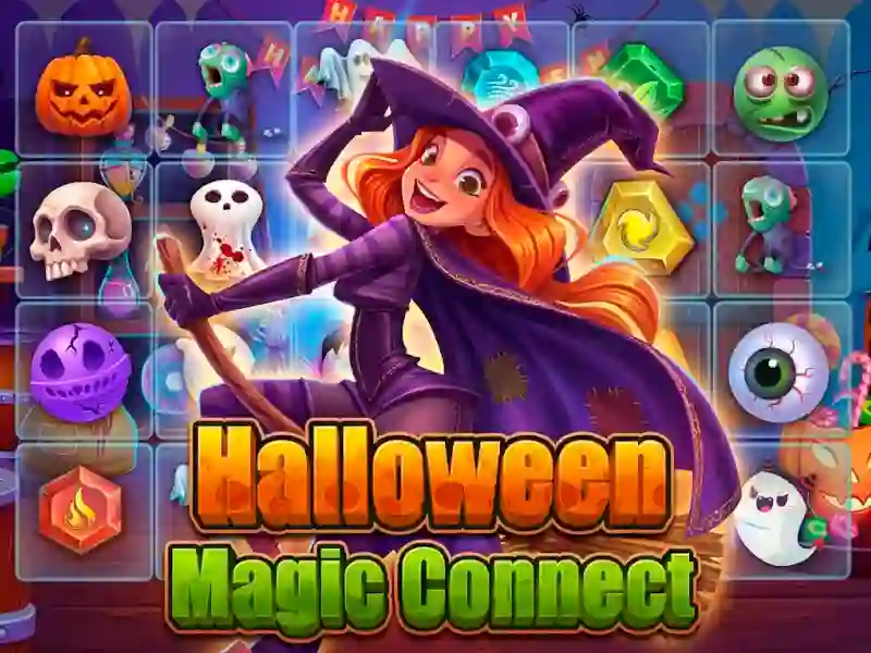 Spel Halloween Magic Connect på nätet