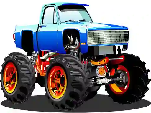 Spel Monster Truck Puzzle på nätet