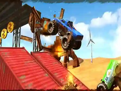 Spel Monster Truck Impossible Track Plane Simulator på nätet