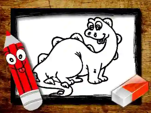 Spel Back To School: Dinosaur Coloring Book på nätet