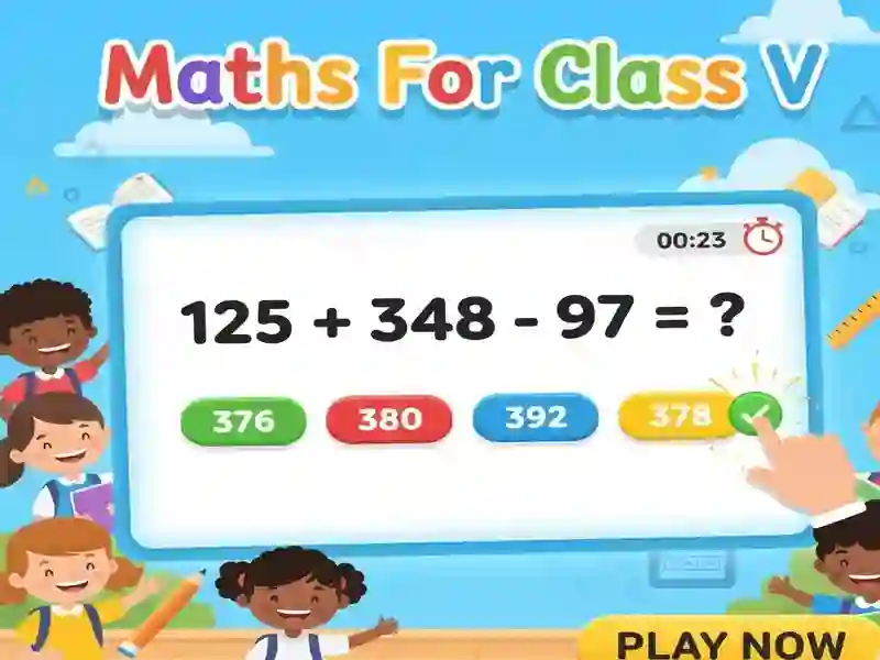 Spel Maths For Class V på nätet