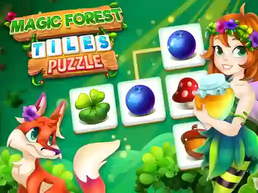Spel Magic Forest Tiles Puzzle på nätet