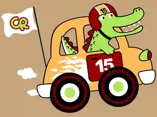 Spel Fast Racing Cars Coloring på nätet
