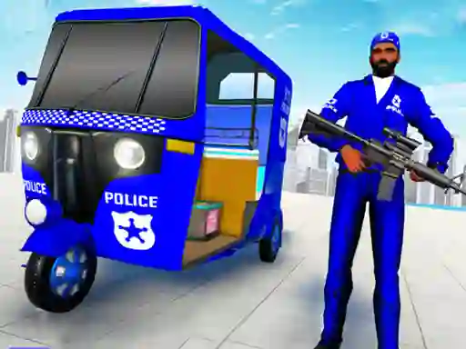 Spel Police Auto Rickshaw Taxi på nätet