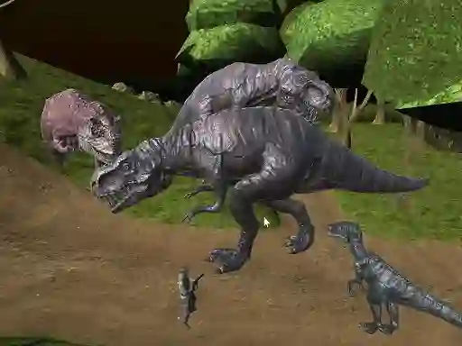 Spel Mightnight Multiplayer Dinosaur Hunt på nätet