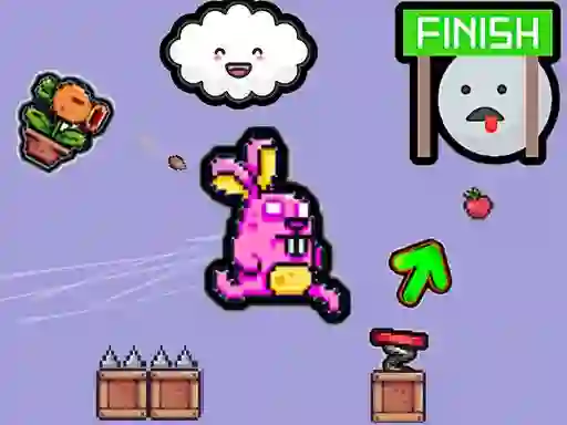 Spel Cute Rabbit's Challenging Adventure på nätet