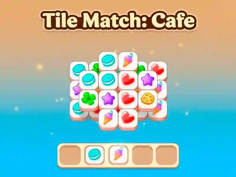 Spel Tile Match: Cafe på nätet