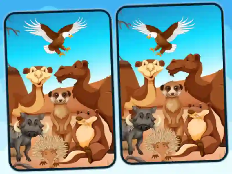 Spel Spot 5 Differences Deserts på nätet