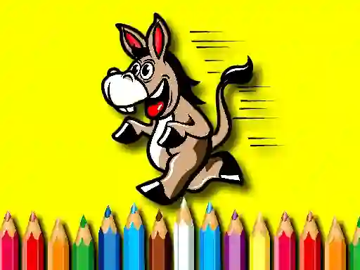 Spel Back To School Coloring Book Donkey på nätet