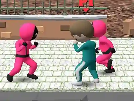 Spel Squid Game Multiplayer Fighting på nätet