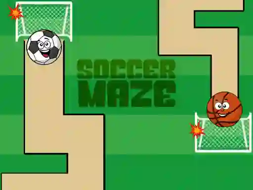 Spel Soccer Maze på nätet