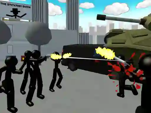 Spel Stickman City Shooting 3d på nätet