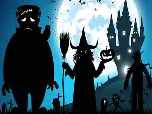 Spel Crazy Halloween Memory på nätet
