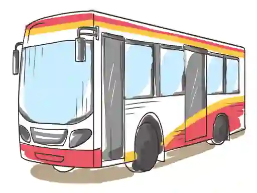 Spel Cartoon Bus Slide på nätet