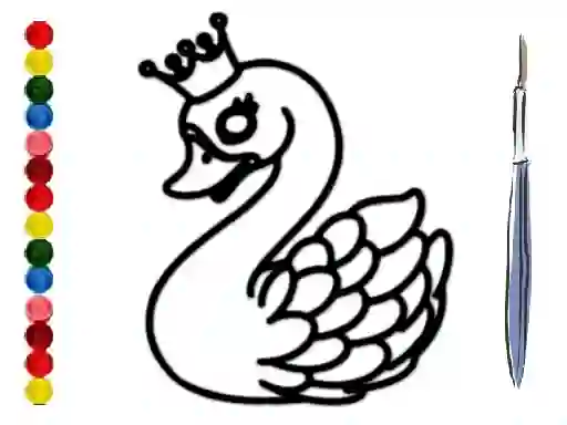 Spel Back To School: Swan Coloring Book på nätet