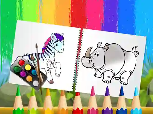 Spel Funny Animals Coloring Book på nätet