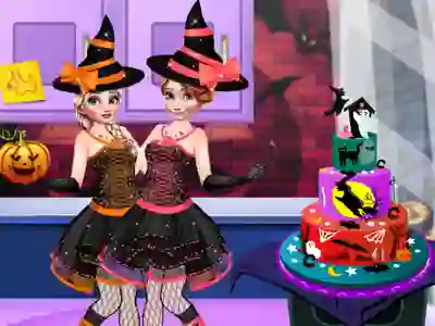 Spel Halloween Party Cake på nätet