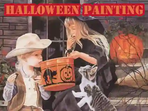 Spel Halloween Painting på nätet