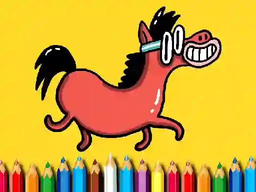 Spel Back To School: Pony Coloring Book på nätet