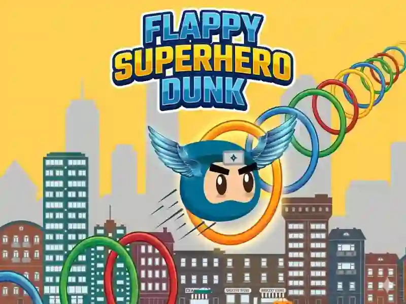 Spel Flappy Superhero Dunk på nätet