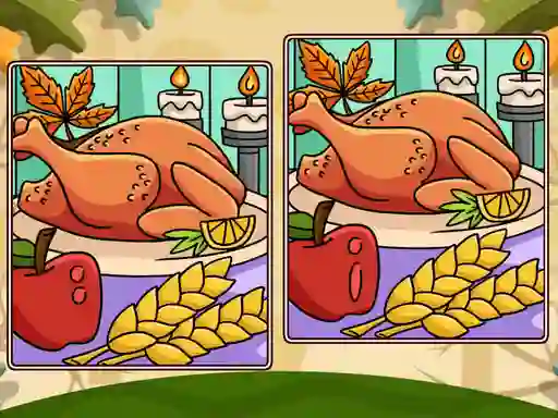 Spel Thanksgiving Spot The Differences på nätet