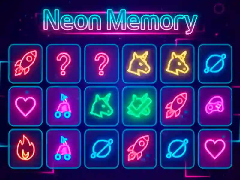 Spel Neon Memory på nätet