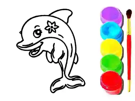 Spel Dolphin Coloring Book på nätet