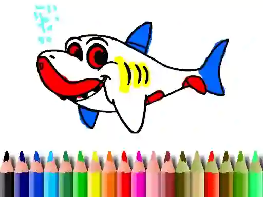 Spel Back To School: Shark Coloring Book på nätet