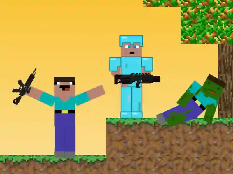 Spel Noob vs Pro: Zombie Apocalypse på nätet